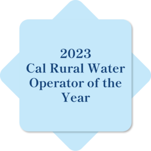 2023 Cal Rural Water Operator of the Year